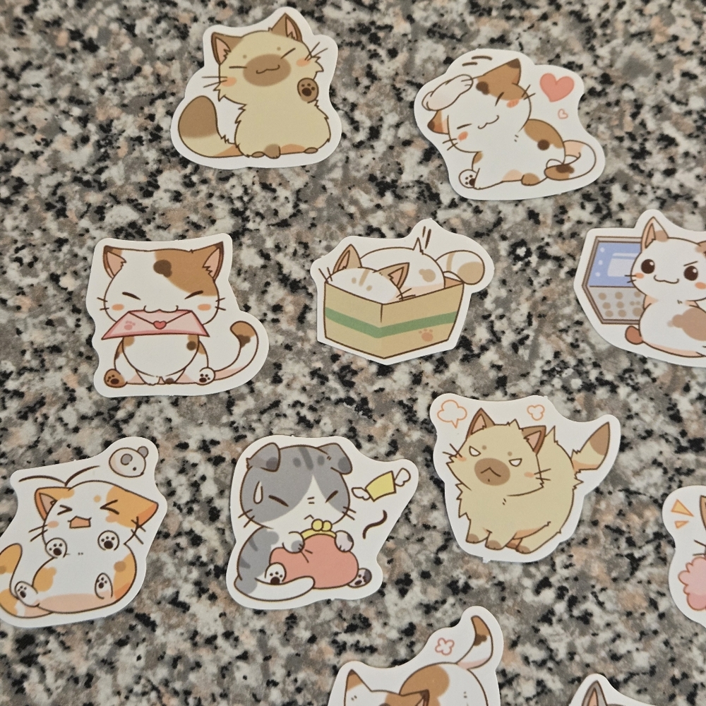 🍒🍒 Cute Cat Stickers Set - Picture 5 of 6